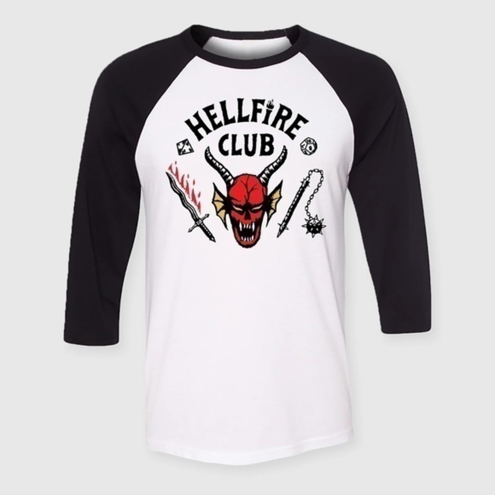 Netflix : Stranger Things - Hellfire Club Long Sleeve Shirt | Size M | NWT ✨